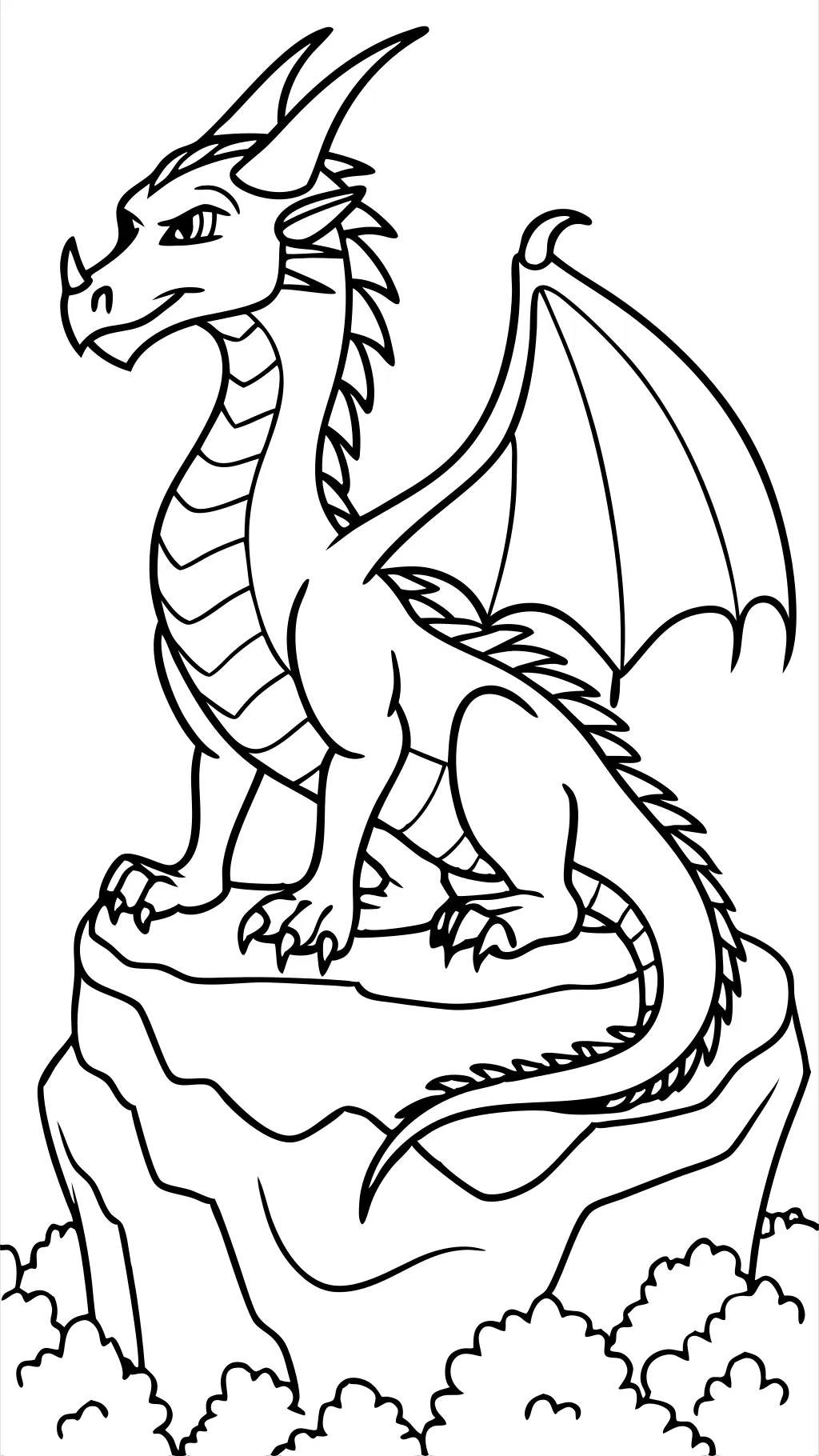 dragon coloring pages realistic